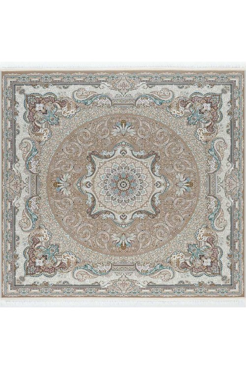 Иранский ковер Shahname 1500 144 Бежевый квадрат